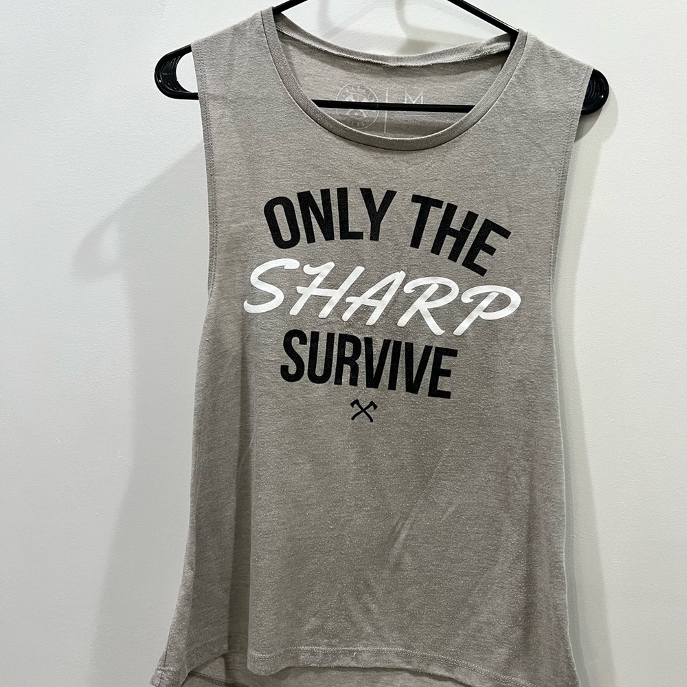 Sharpen the Axe workout muscle tank
